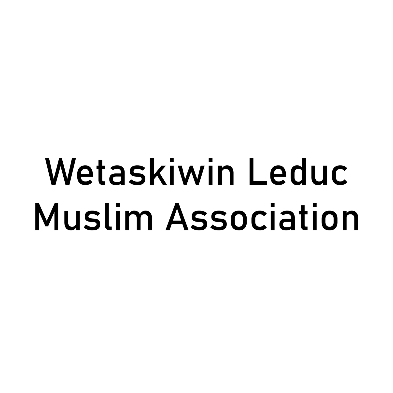 Wetaskiwin & Leduc Muslim Association Logo